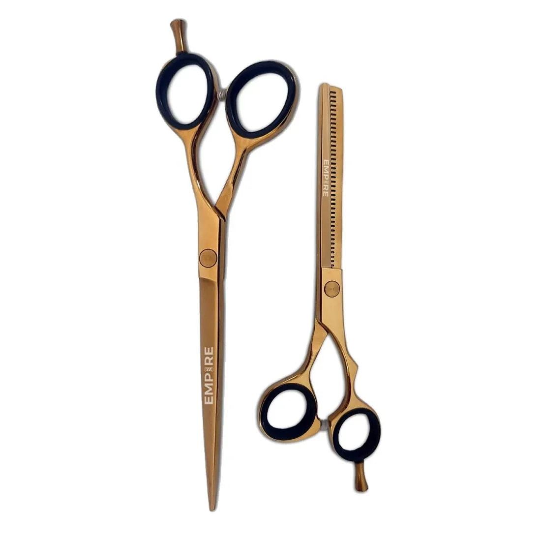 #EMP1200/1300 Empire Gold 7" Barber Shear & 6" Thinner Combo