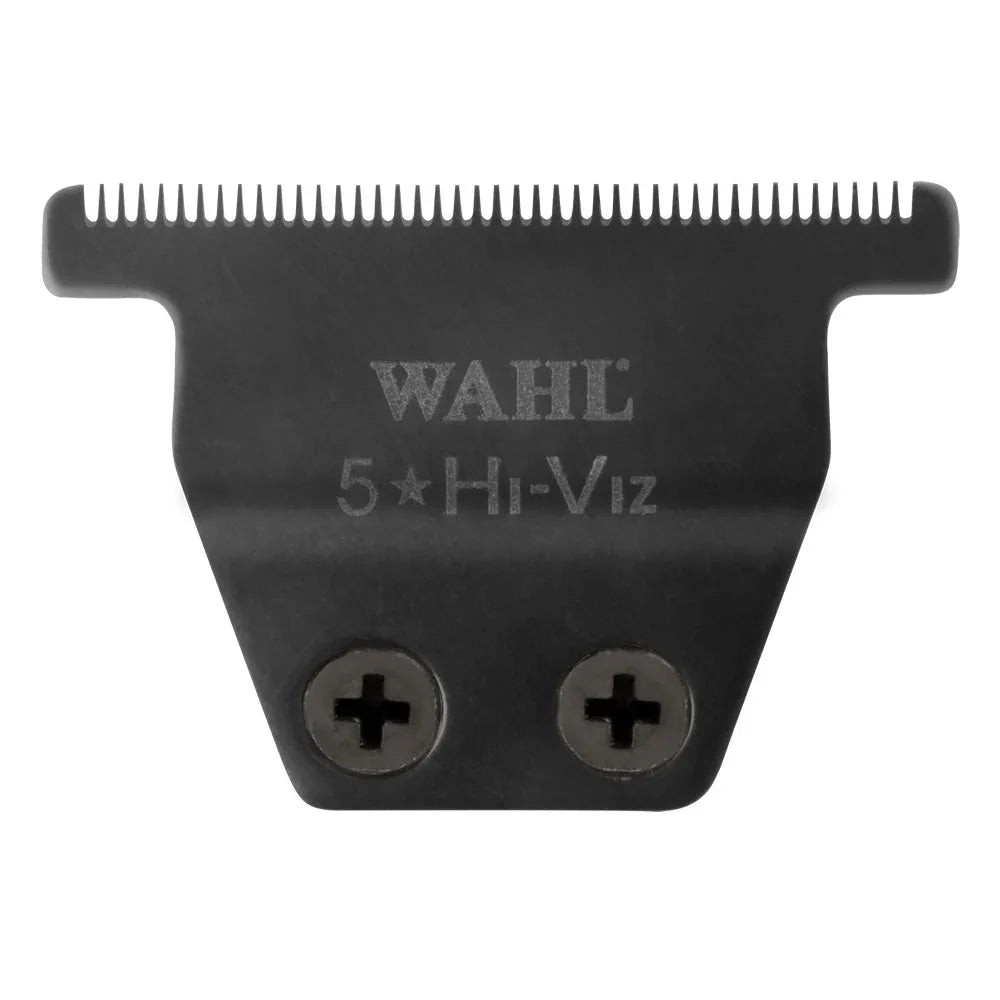 Black Wahl original Hi-Viz 3024057 replacement T-blade, front view