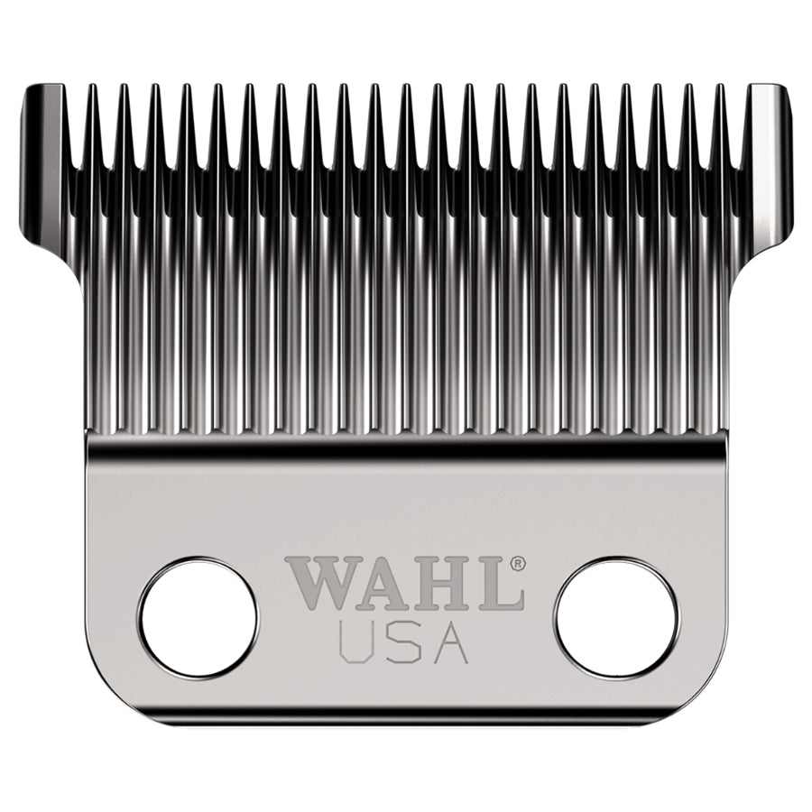Silver and black Wahl 3026900 Super Taper X T-blade, front view