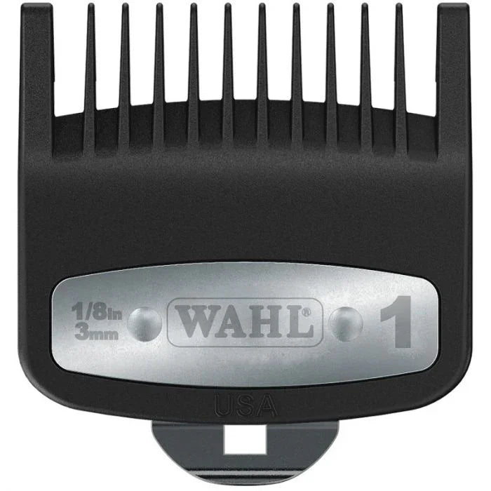 Black Wahl Premium #1 guide comb 1/8 inch 3354-1300
