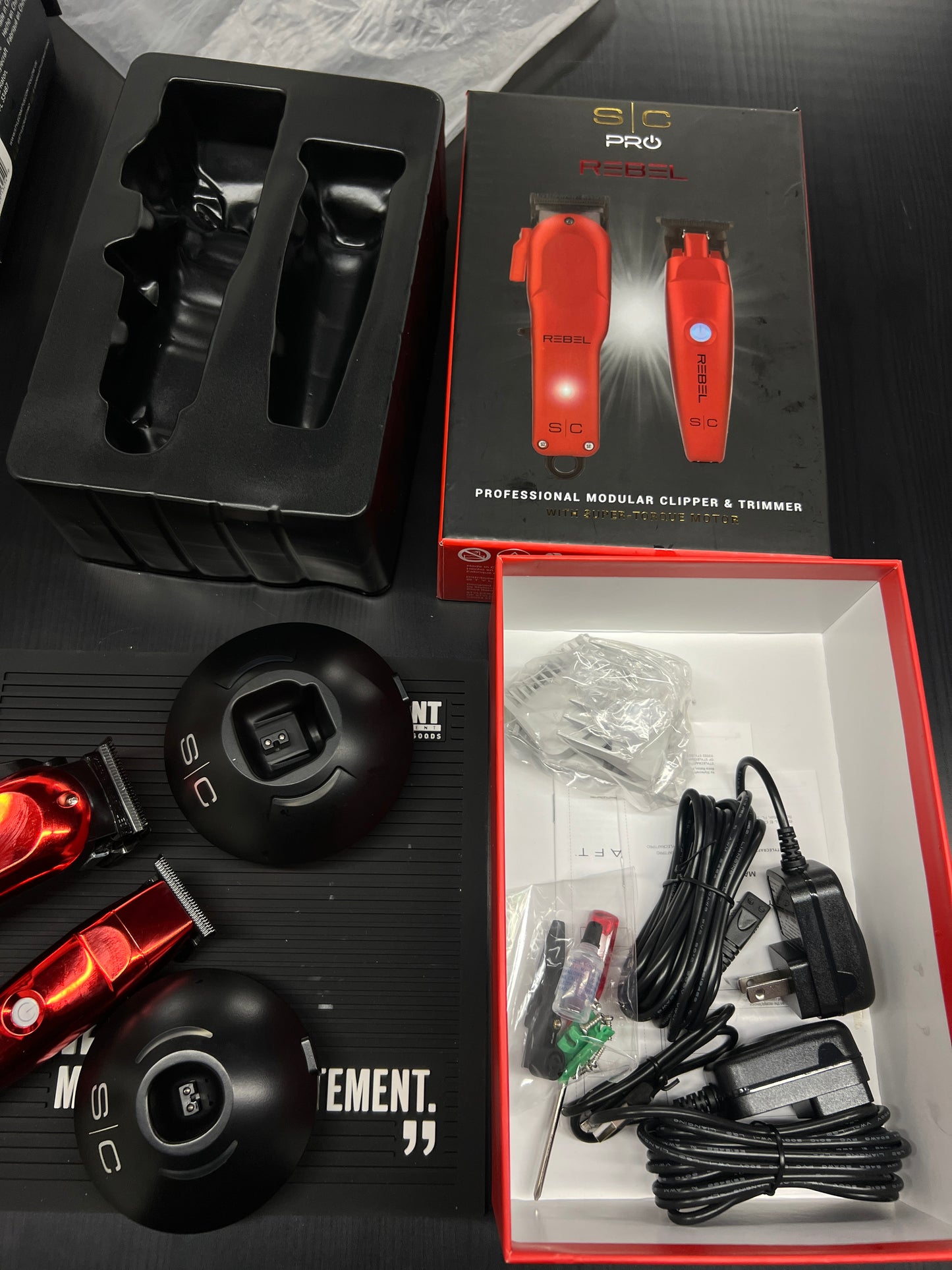 Stylecraft Rebel Clipper & Trimmer Combo - Red