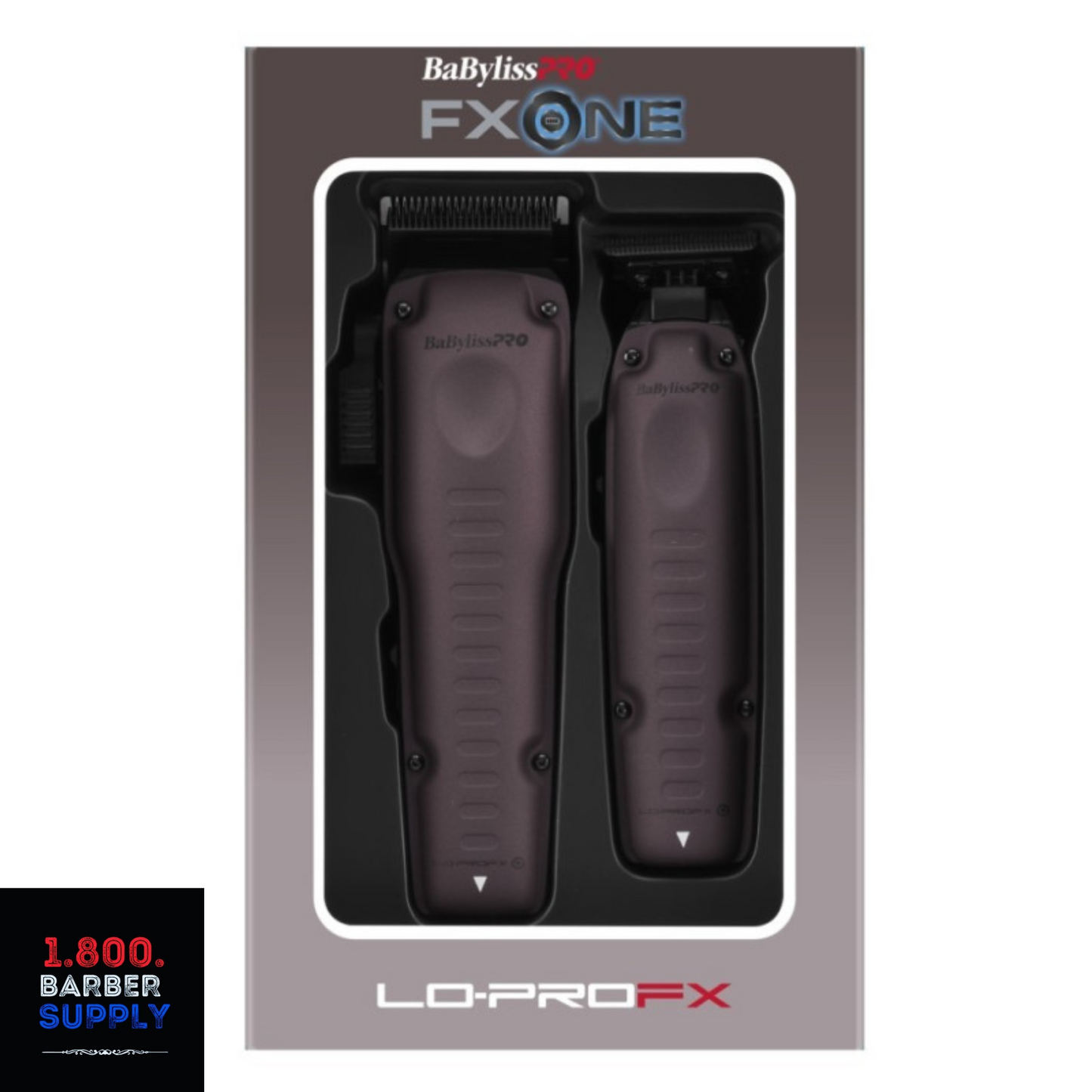 #FX129PTO BABYLISSPRO FXONE LO-PRO PURPLE CLIPPER & TRIMMER COMBO - TOOL ONLY W/ FREE DUAL BATTERY CHARGER & 2 BATTERIES
