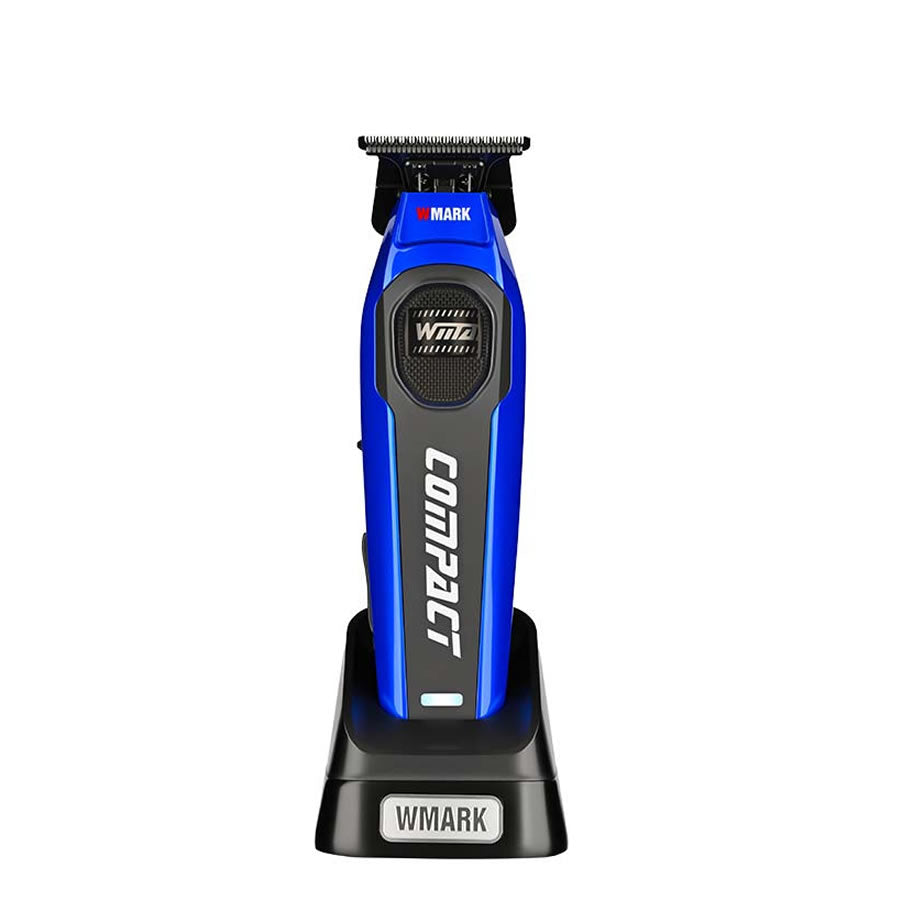 Blue WMARK NG-VT4 compact BLDC cordless trimmer, front view