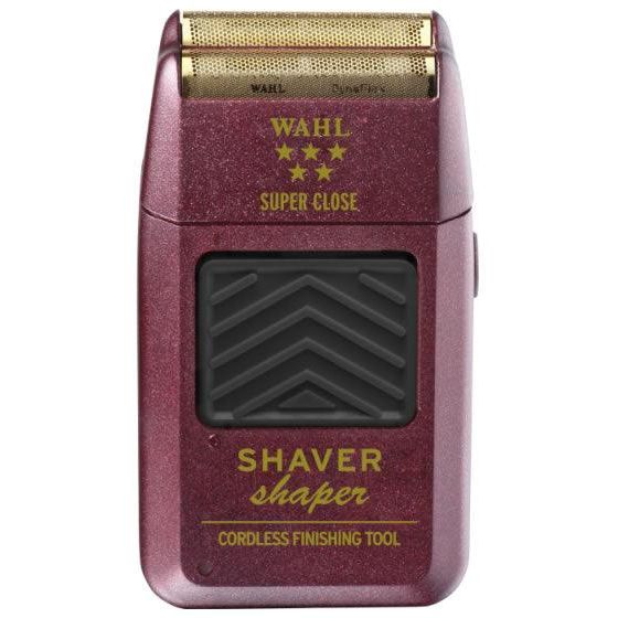 Burgundy-and-gold Wahl 5 Star 08061-100 foil shaver, front view
