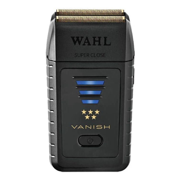 Black Wahl 5 Star Vanish 08173-700 cordless shaver, front view