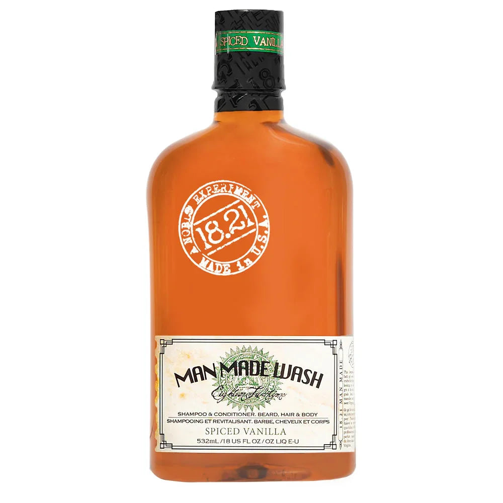 18.21 Man Made Spiced Vanilla Wash 18oz