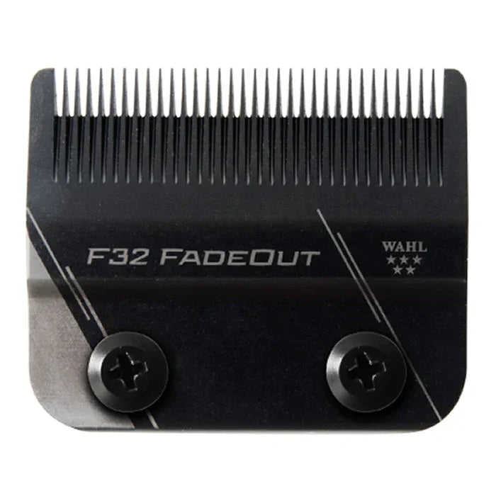 Black Wahl F32 FadeOut 3026840 replacement clipper blade, front view