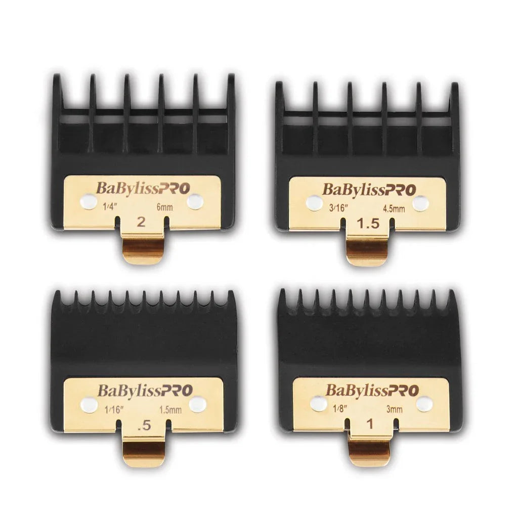BabylissPro 4pc Premium Guide Comb Set for Trimmers #FXPTG