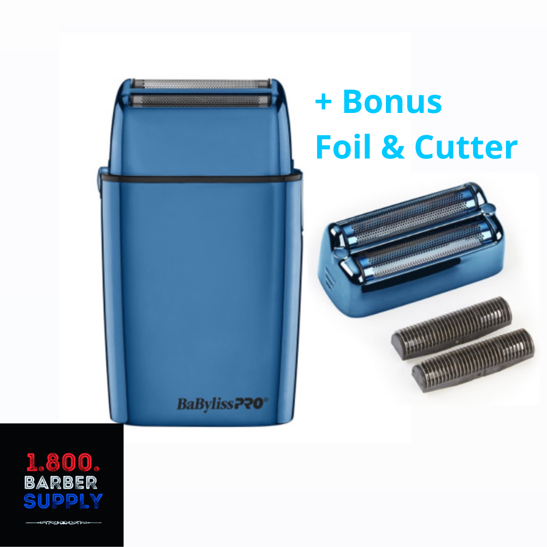 #FXFS2BL BABYLISSPRO FOILFX BLUE SHAVER W/ FREE REPLACEMENT FOIL & CUTTER