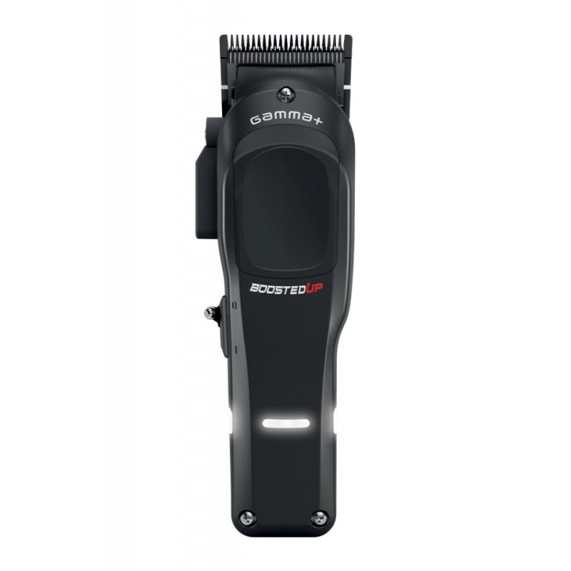 Gamma+ Boosted Up GP601M black cordless clipper, front view