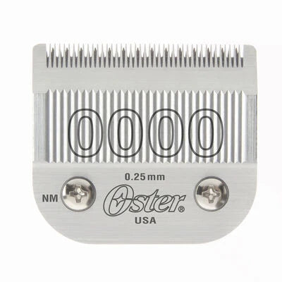 Oster Size 0000 detachable clipper blade, model 076918-016, 0.25 mm