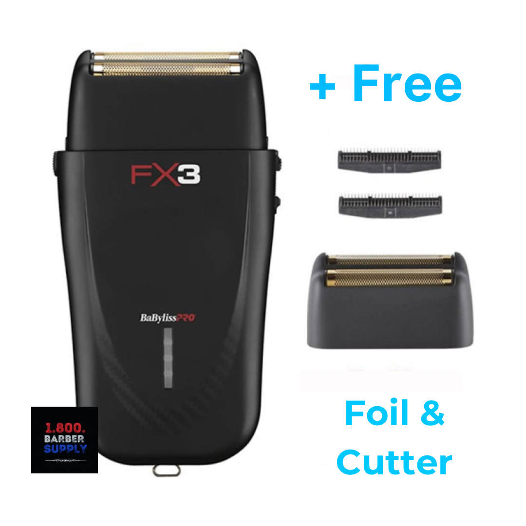 #FXX3SB BABYLISSPRO FX3 SHAVER + FREE REPLACEMENT FOIL & CUTTER