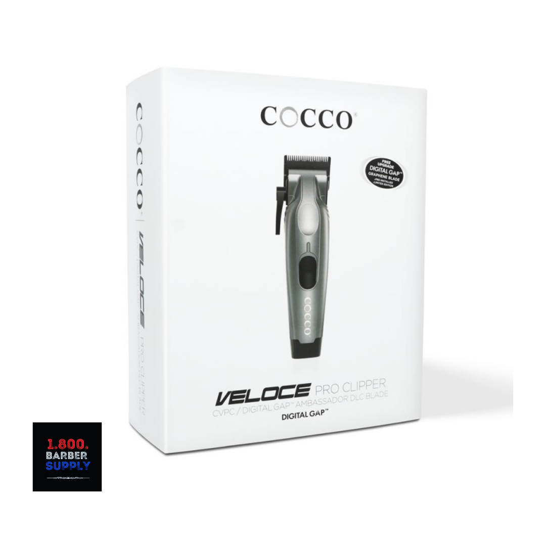 COCCO PRO VELOCE CLIPPER - GREY + CHOICE OF FREE BLADE