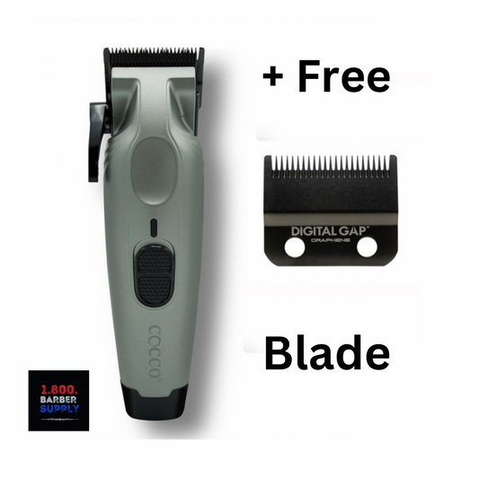 COCCO PRO VELOCE CLIPPER - GREY + CHOICE OF FREE BLADE