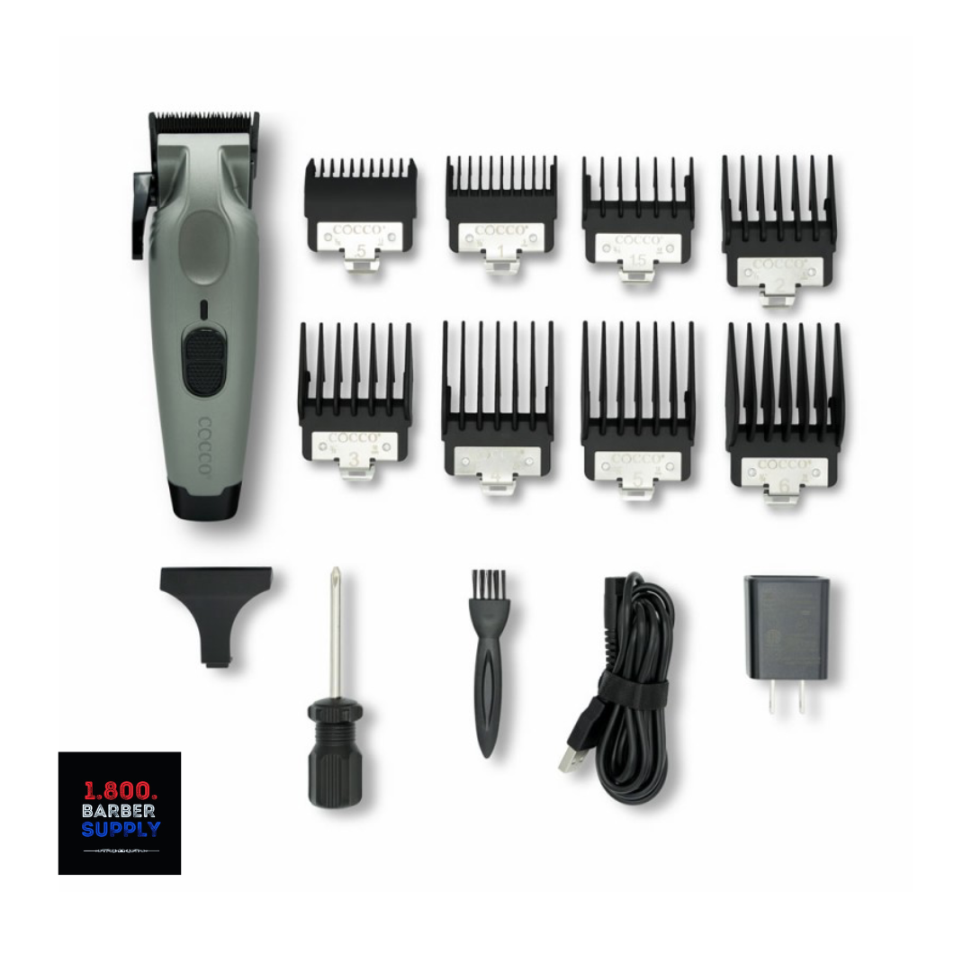 COCCO PRO VELOCE CLIPPER - GREY + CHOICE OF FREE BLADE