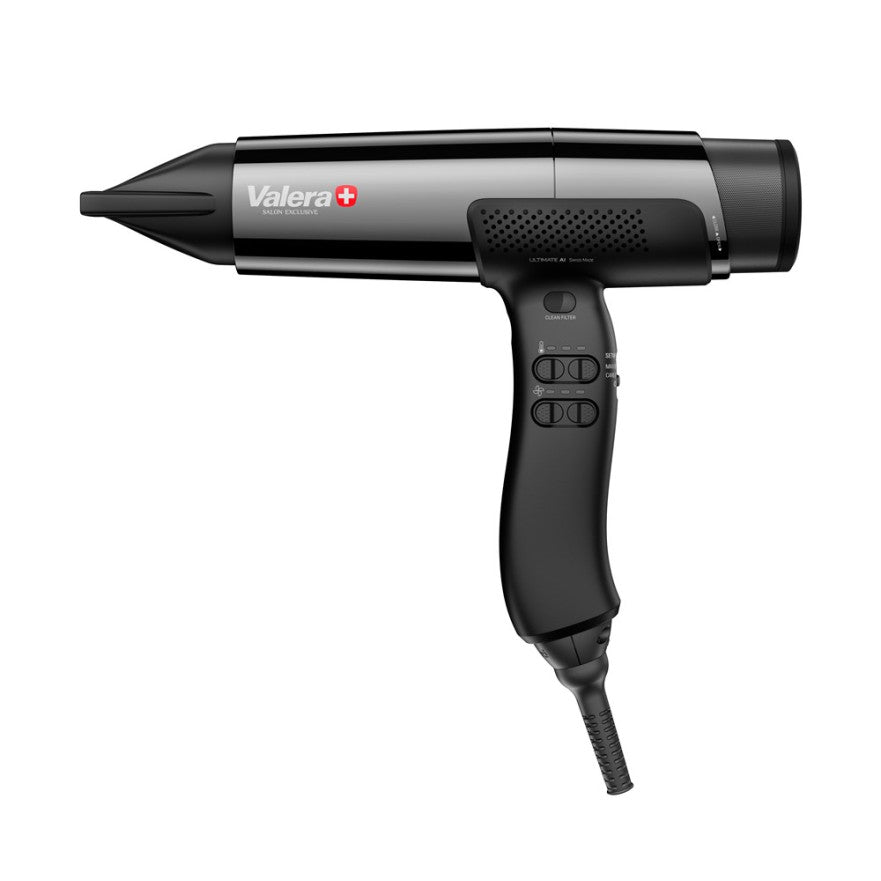 Valera Ultimate AI professional hair dryer in Black Chrome
