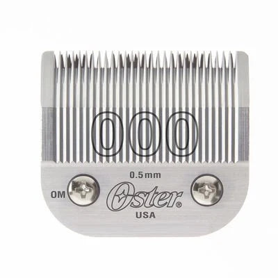 Oster Size 000 detachable clipper blade, model 076918-026, 0.5 mm