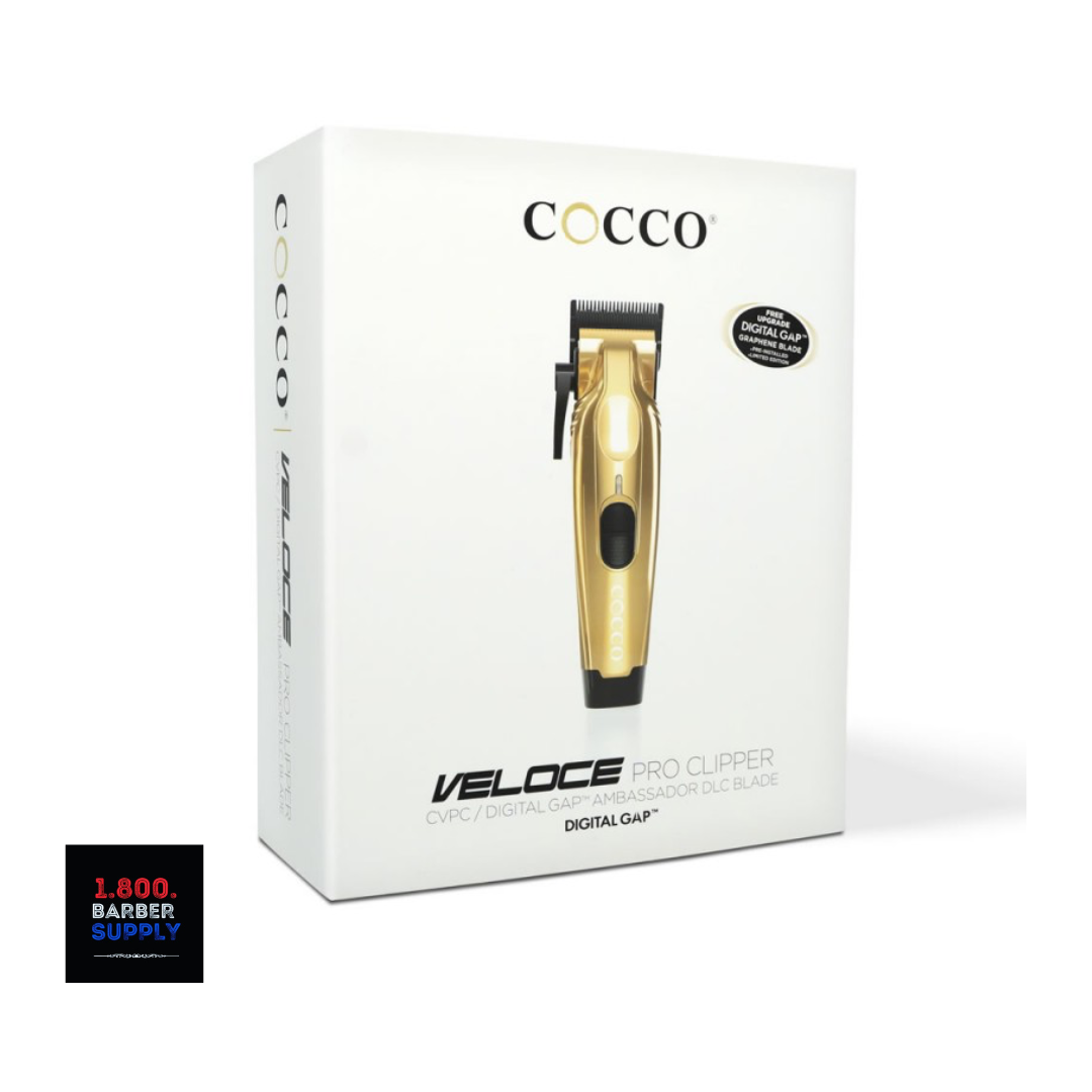 COCCO PRO VELOCE CLIPPER - GOLD + CHOICE OF FREE BLADE