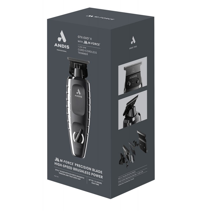 Andis GTX-EXO II 561752 black-chrome trimmer retail box
