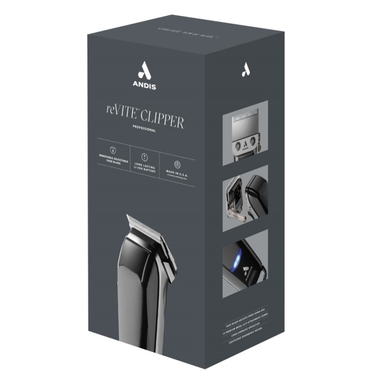 #86000 ANDIS REVITE CLIPPER W/ FADE BLADE - BLACK