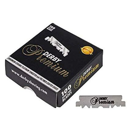 DERBY PREMIUM SINGLE EDGE RAZOR BLADES 100PK