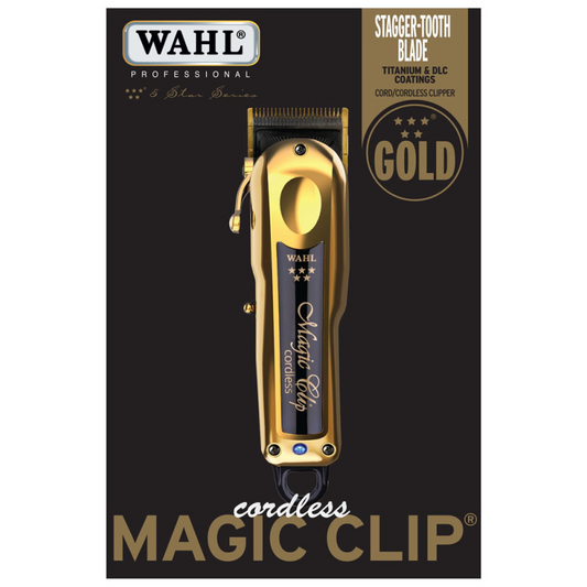 #8148-700 WAHL 5-STAR CORDLESS MAGIC CLIP GOLD W/ FREE BLADE