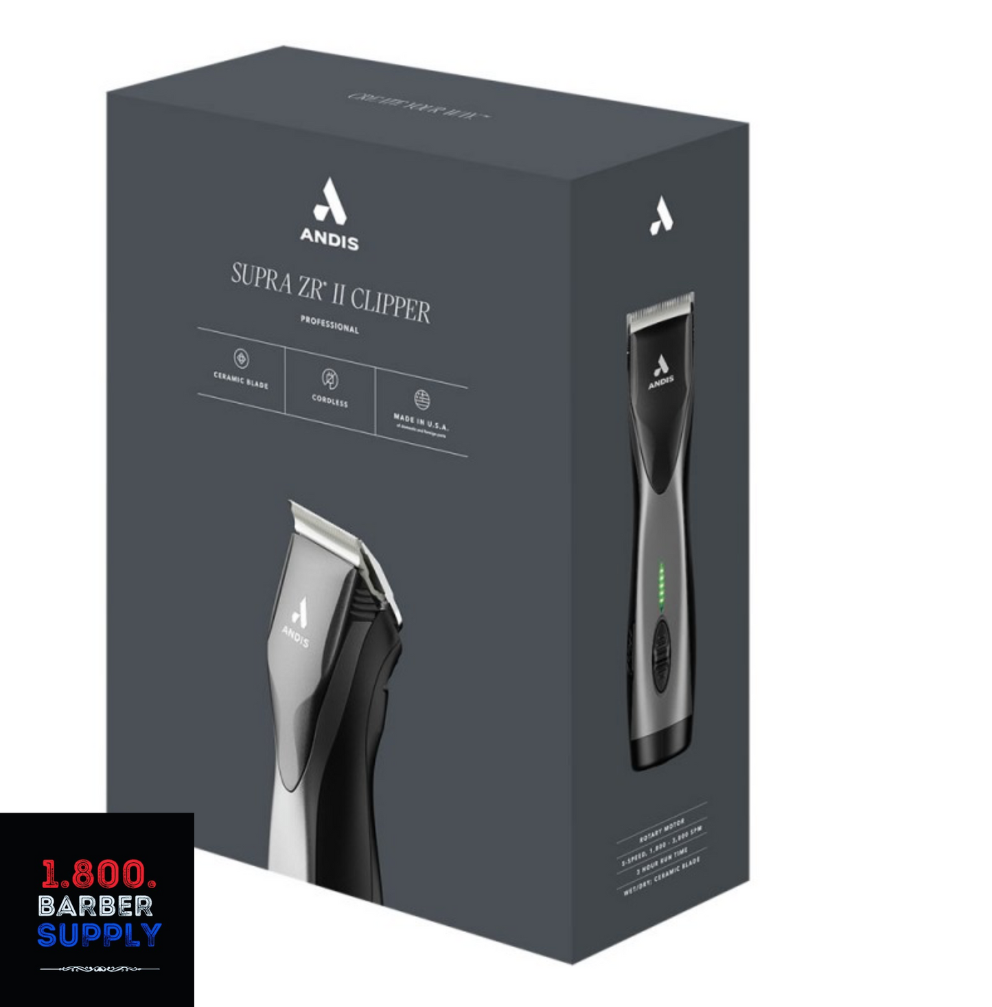 #79160 ANDIS SUPRA ZR II CORDLESS DETACHABLE BLADE CLIPPER