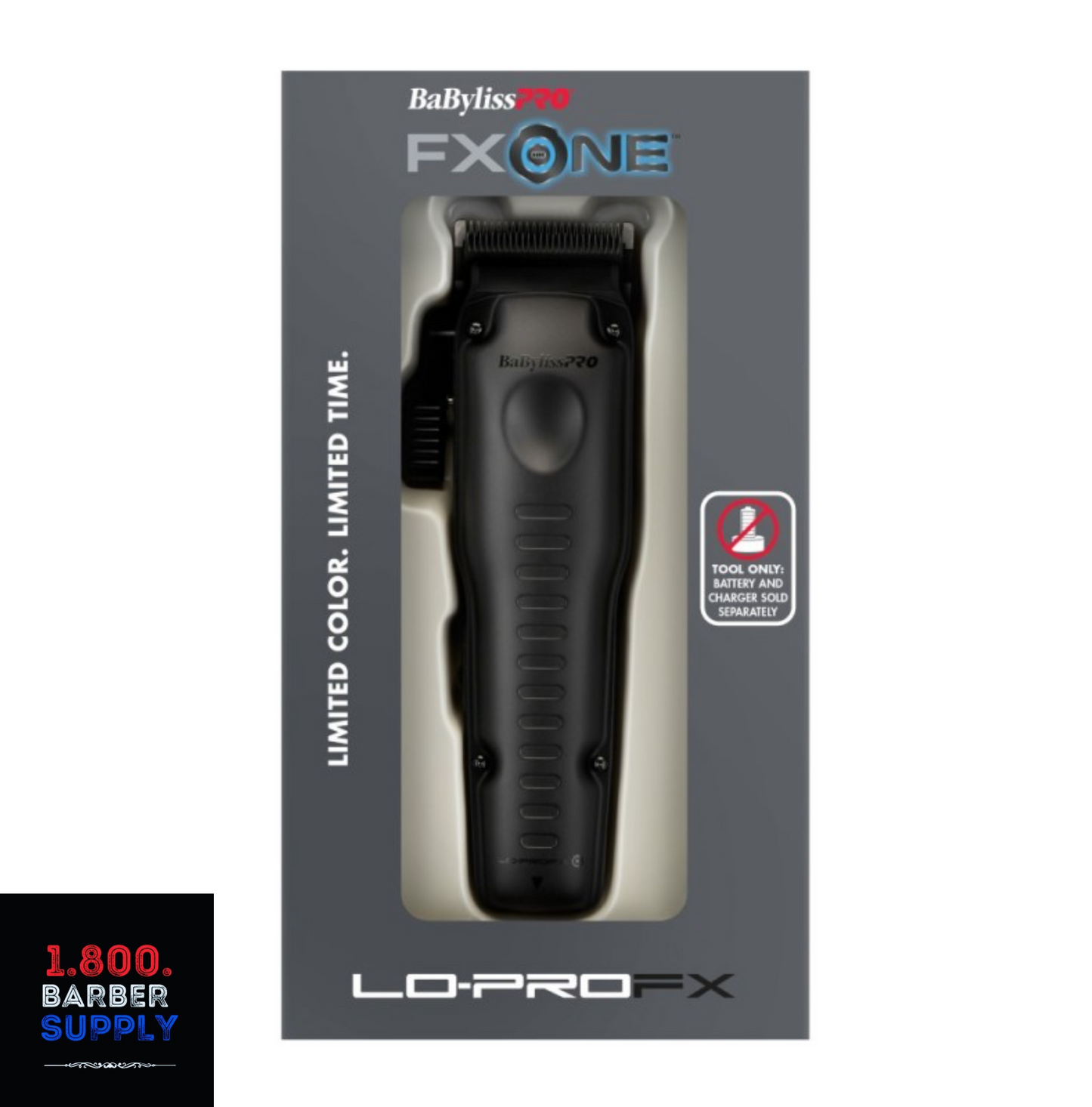 BABYLISSPRO® FXONE™ LO-PROFX LIMITED EDITION MATTE BLACK CLIPPER (TOOL ONLY) FX829MBLT