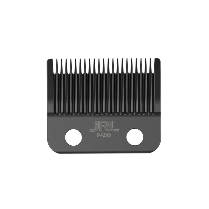 Black JRL BF04-B Standard Onyx fade clipper blade, front view