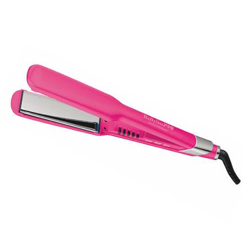 BaBylissPRO Nano Titanium Ultra-Sleek 1.5" Straightener - Hot Pink #BNT131THP