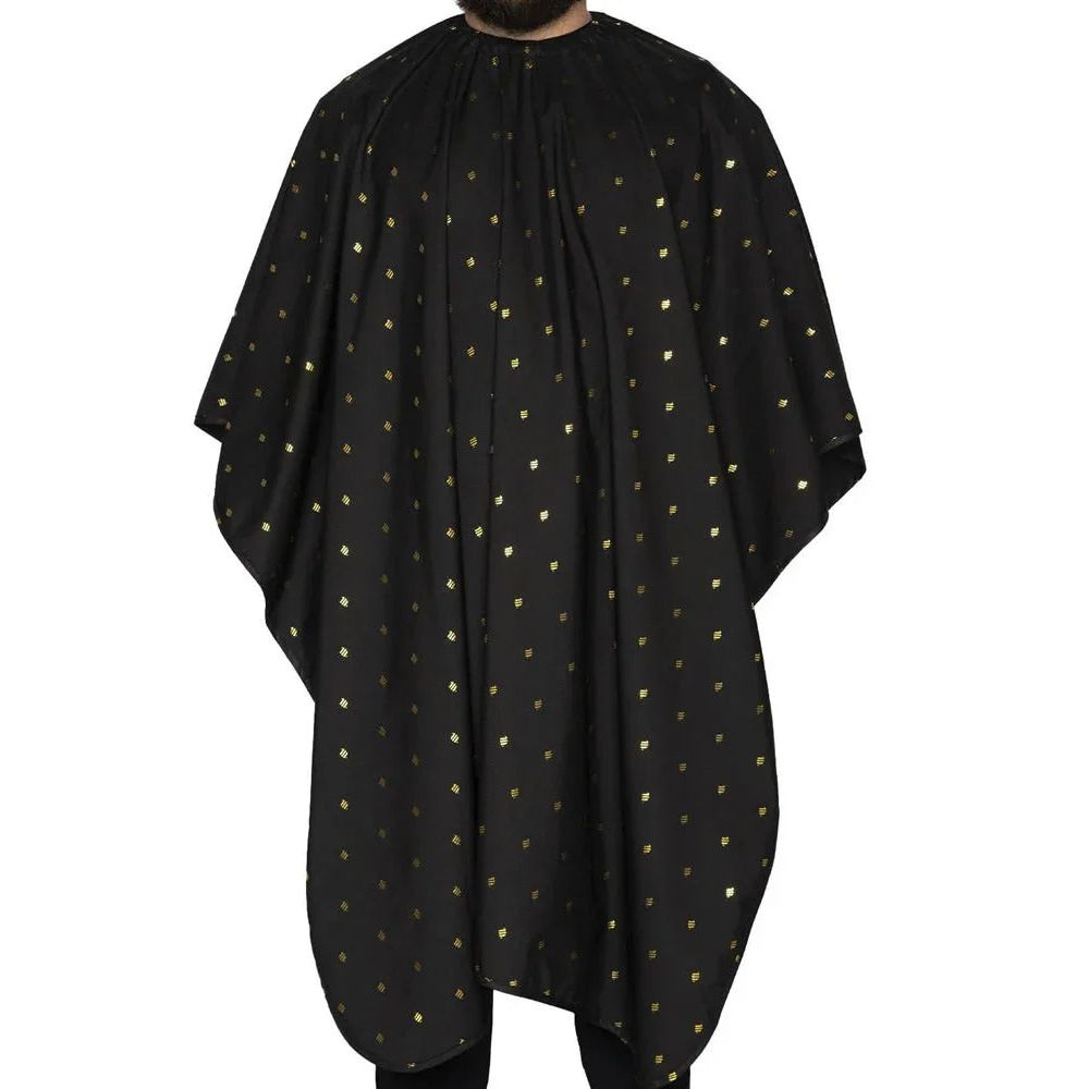 Barber Strong - The Barber Cape (Barber Shield Gold Metallic)
