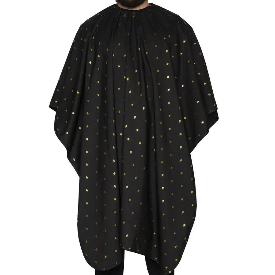 Barber Strong - The Barber Cape (Barber Shield Gold Metallic)