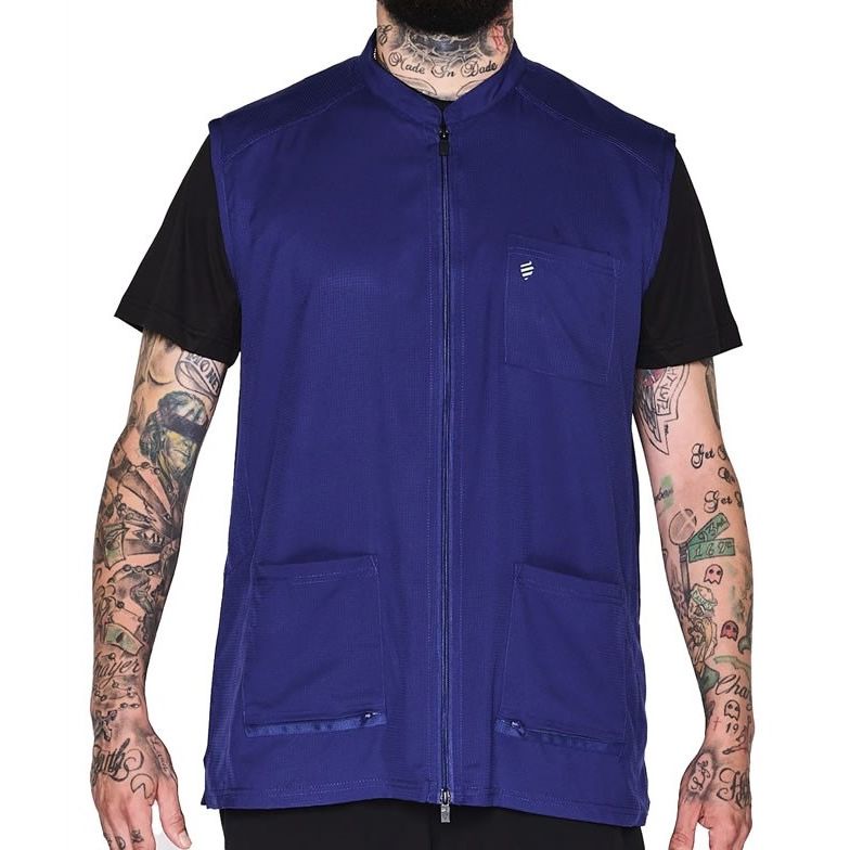 Barber Strong - The Barber Vest Blue