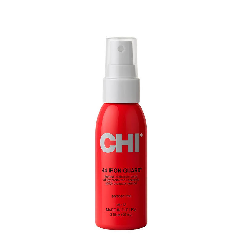 CHI 44 Iron Guard Thermal Protection Spray 2oz — red bottle front view