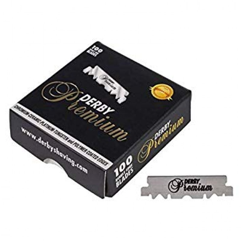 DERBY PREMIUM SINGLE EDGE RAZOR BLADES 100PK