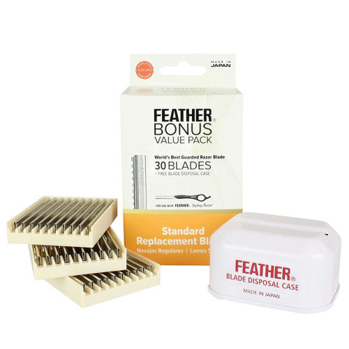 Feather Styling Razor Standard Blades 30-Pack #F1-20-130 - alternate package view
