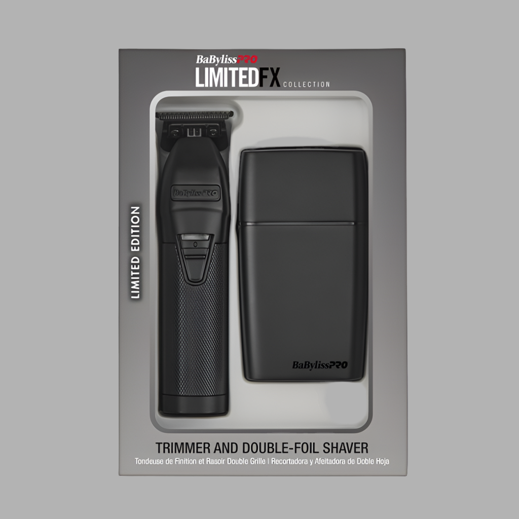 #FXDUOFS2TMB BABYLISSPRO LIMITEDFX MATTE BLACK TRIMMER & SHAVER COMBO DEAL