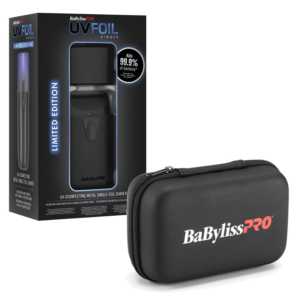BaBylissPRO UV Single-Foil Shaver FXLFS1MB with Carrying Case — additional product view 2