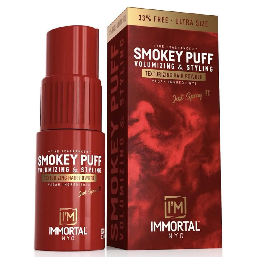 Red Immortal Smokey Puff Scented Texture Powder 20 g bottle and box