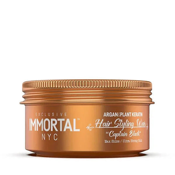 Bronze Immortal Captain Black Hair Wax 5.07 oz jar