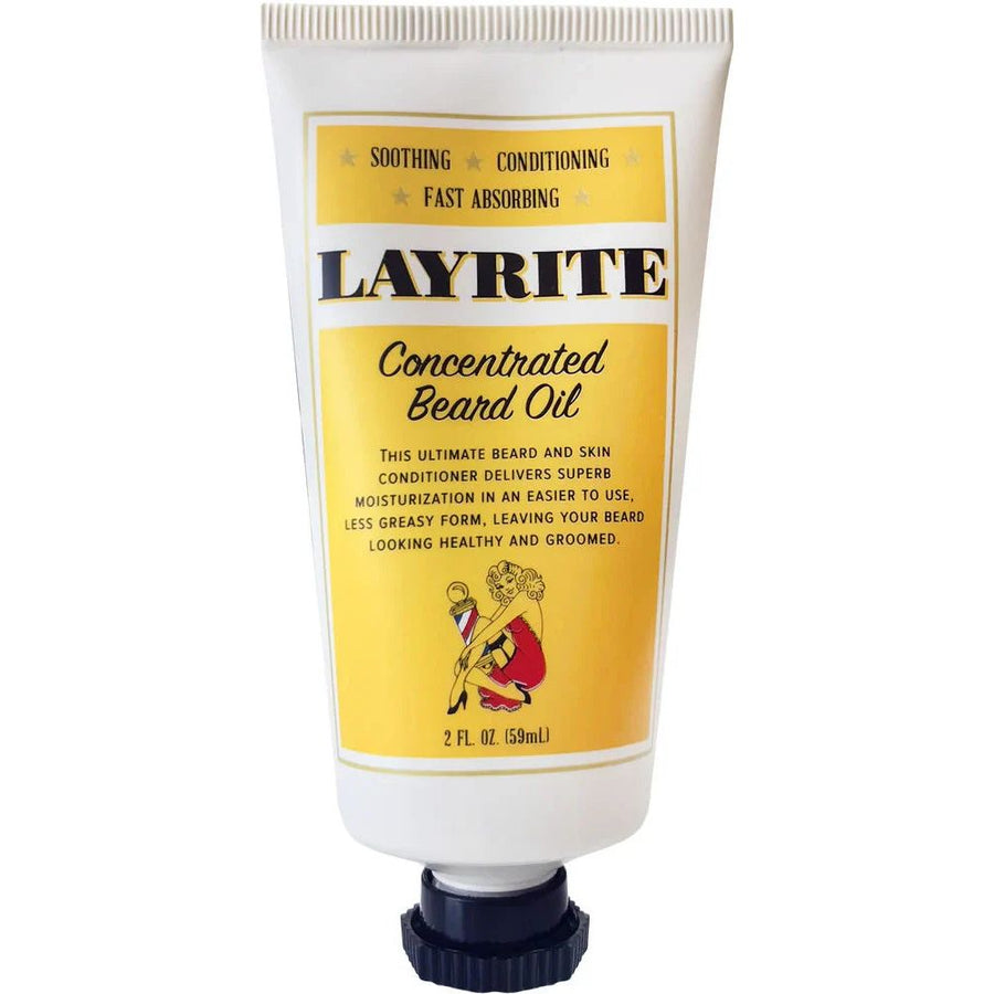 Cream Layrite Concentrated Beard Oil 2 oz squeeze tube with black cap