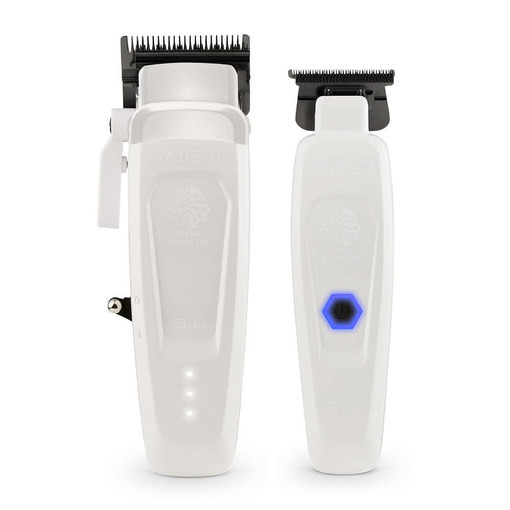 StyleCraft Saber 2.0 Clipper & Trimmer Combo | White