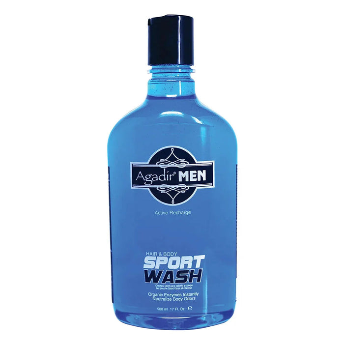 Blue Agadir Men Sport Wash 17 oz bottle