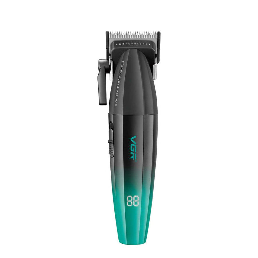 VGR V-003 Pro Cordless Clipper | Black/Green — product view