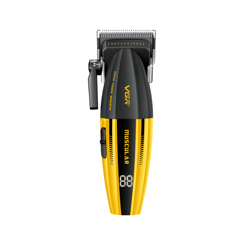 VGR V-285C Muscular Compact Clipper | Black/Yellow — product view