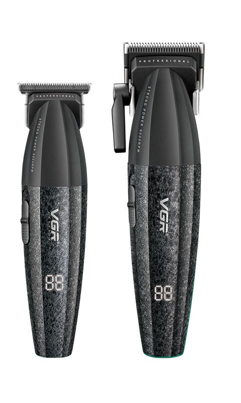 VGR V-640S2 Pro Clipper & Trimmer Combo | Black — product view