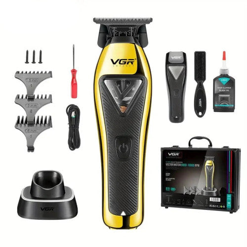 VGR V-994 Vector Cordless Trimmer | Gold — included items