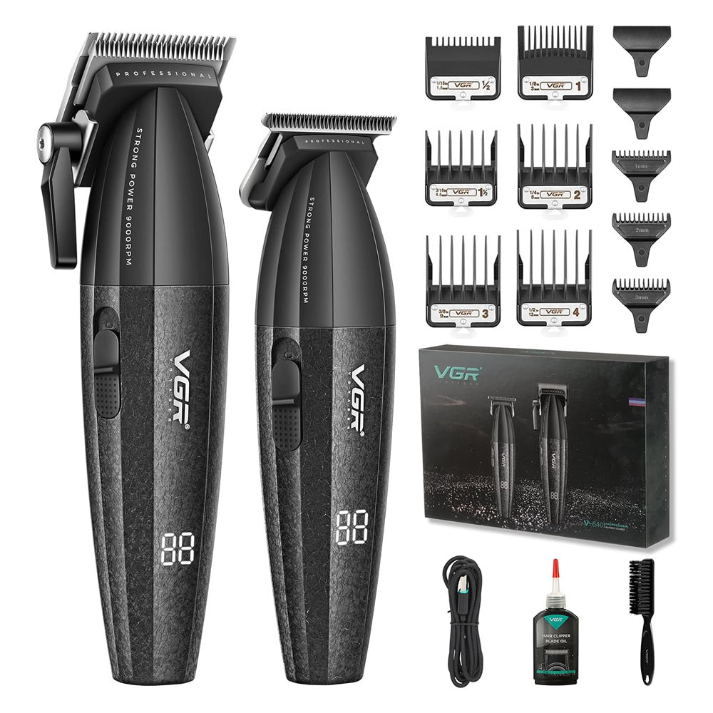VGR V-640S2 Pro Clipper & Trimmer Combo | Black — additional view