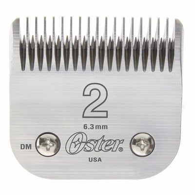Oster Size 2 detachable clipper blade, model 076918-126, 6.3 mm