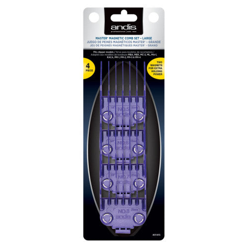 Andis Master Dual Magnet Large Guard Set 4-Pack #01415 — detail view 1